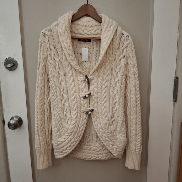 NWT Brooks Brothers Italian Merino Wool Sweater Cardigan